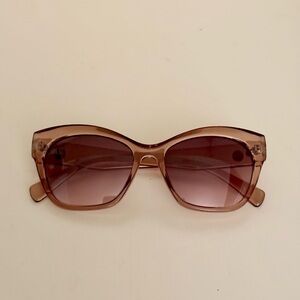 Velvet eyewear light pink/beige translucent sunglasses sunnies ghw uv protection